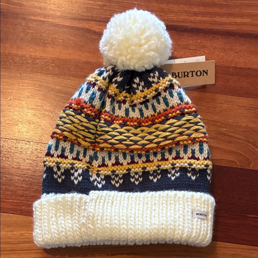 Burton Colorful Knit Pom-Pom Beanie